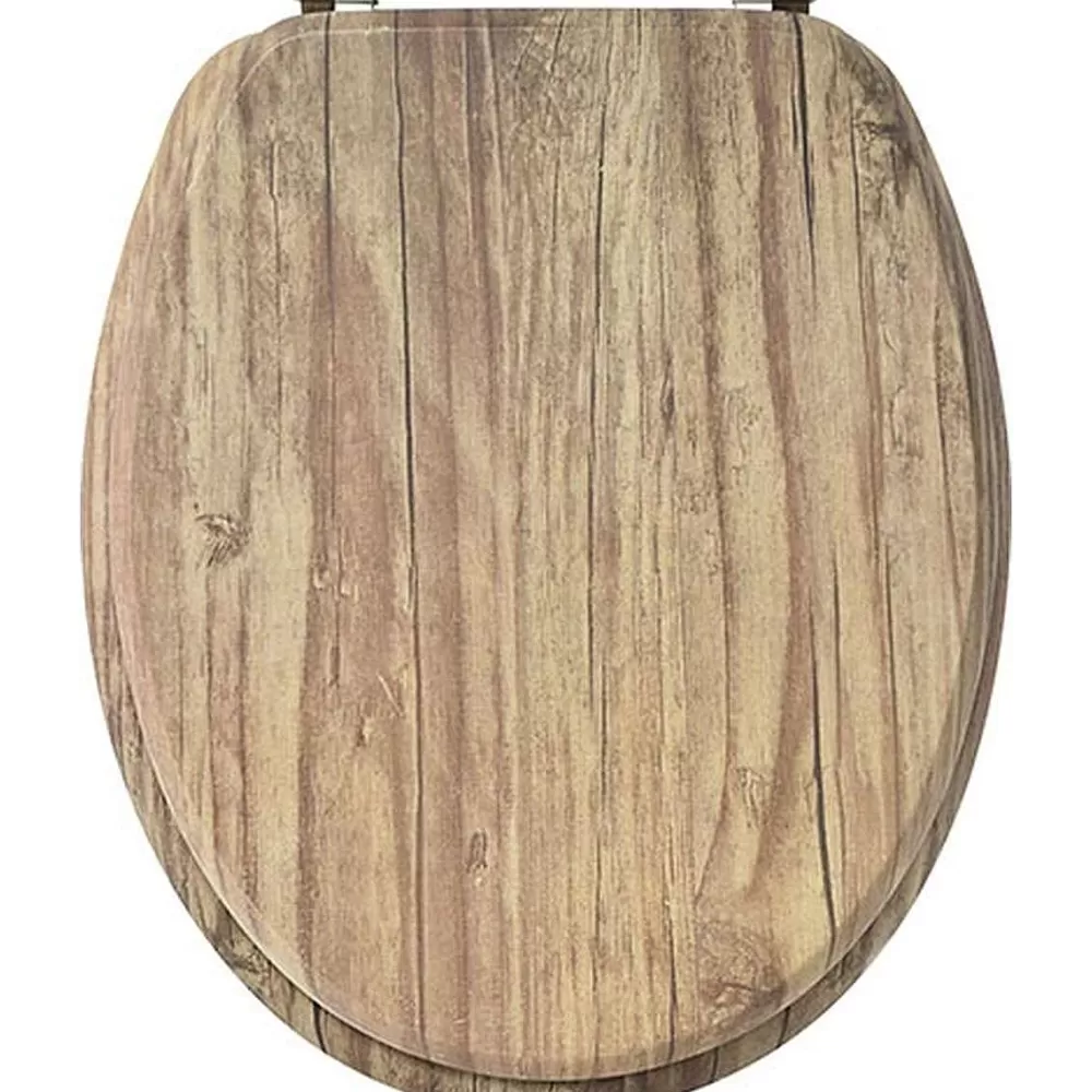 Abattants Wc | * Abattant Wc Mdf 18 Pouces Attaches Acier Inoxydable 3 Faces