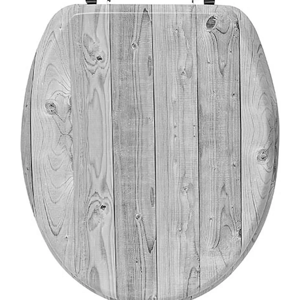 Abattants Wc | * Abattant Wc Mdf 18 Pouces Attaches Acier Inoxydable 3 Faces