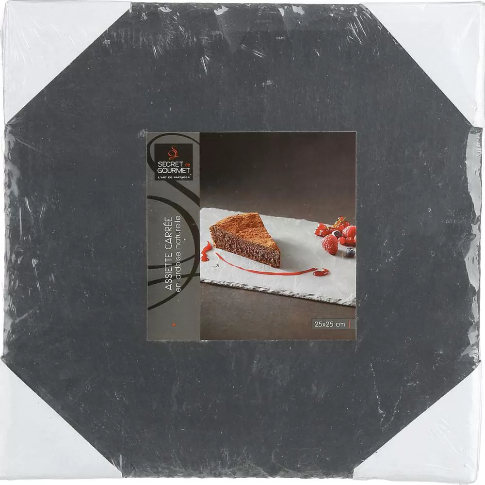 Vaisselle | Secret de Gourmet Assiette Ardoise 25X25Cm