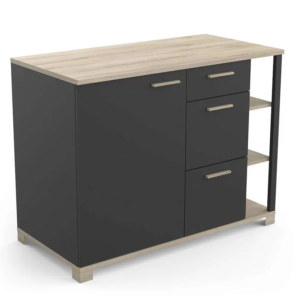 * Meubles De Cuisine>Atelier Meuble Bas 1 Porte 3 Tiroirs 3 Niches