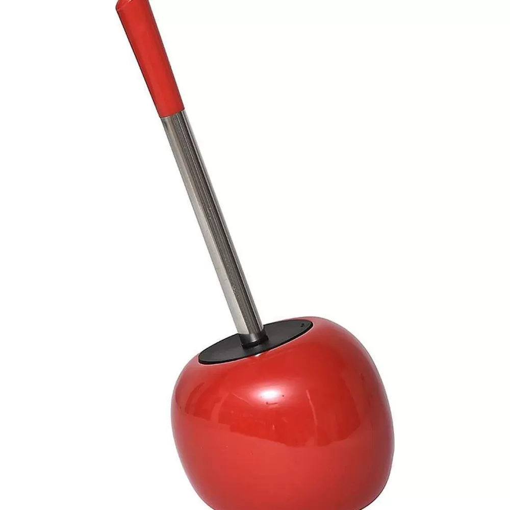 Accessoires Wc | * Brosse Wc Gres Forme Galet Rouge