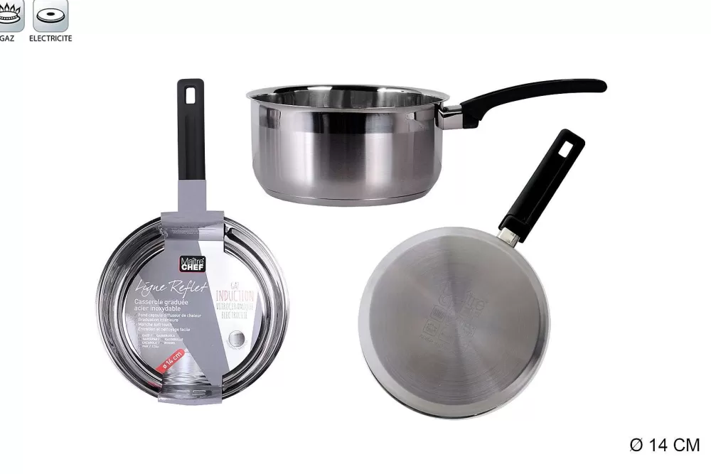 Cuisson | * Casserole Inox Reflet Graduee 14Cm