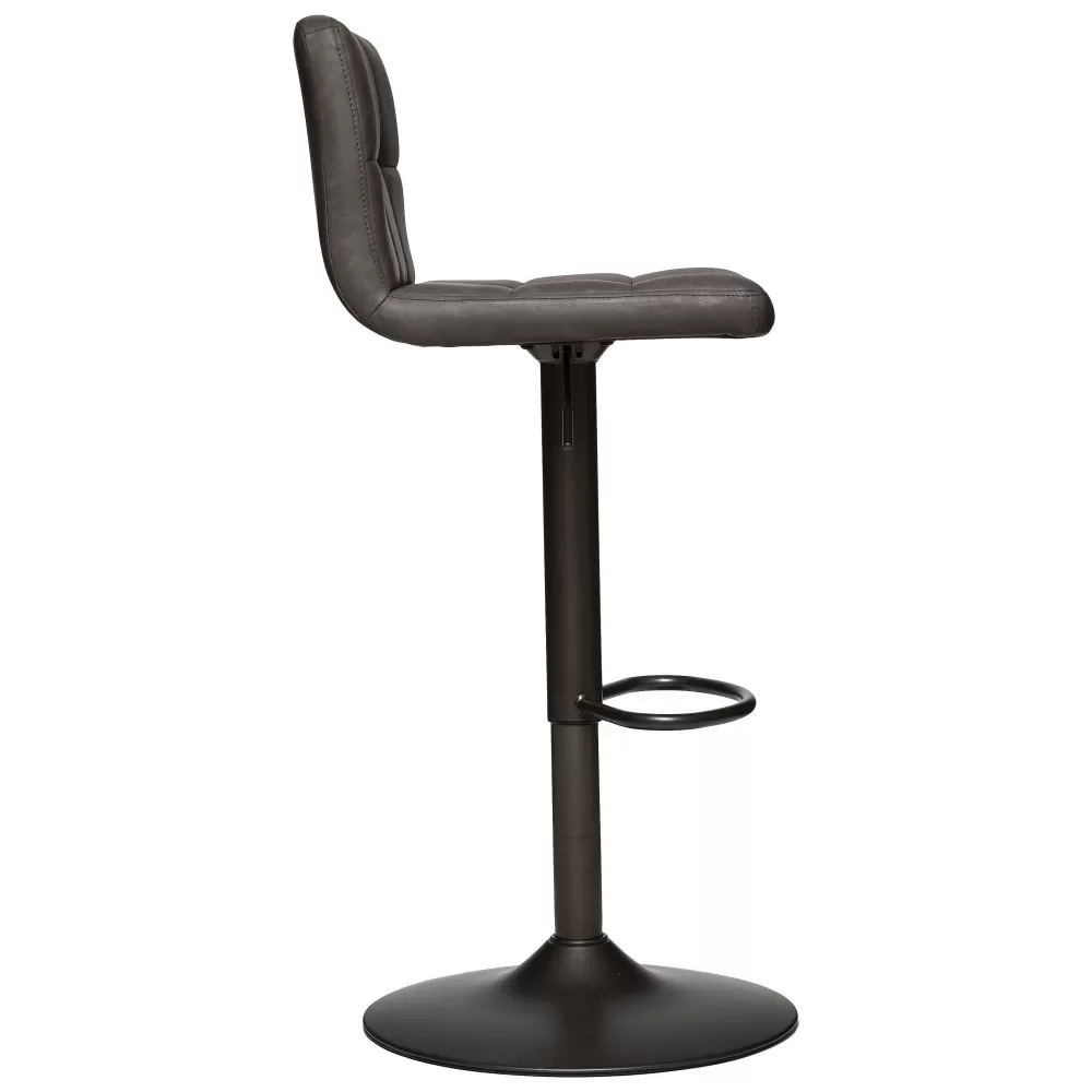 Atmosphera Tabourets De Bar>Chaise De Bar Ajustable Delek Gris Vintage