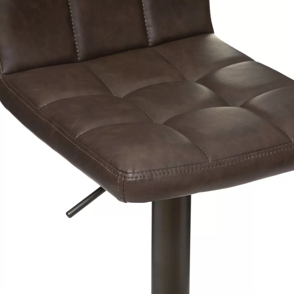 Atmosphera Tabourets De Bar>Chaise De Bar Ajustable Delek Tonka Vintage