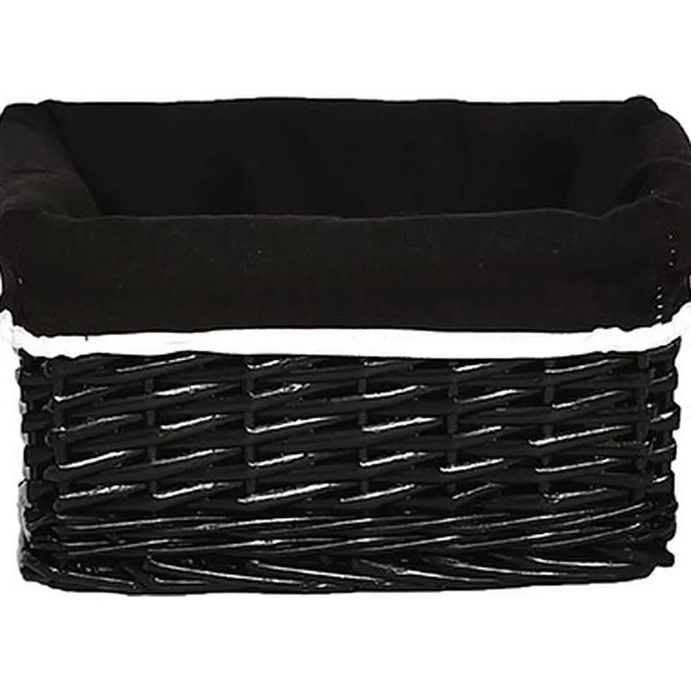 Rangements Deco | * Corbeille Osier Noir Taille S