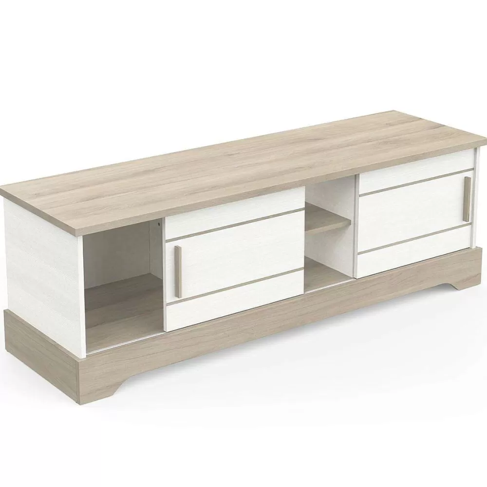 * Meubles Tv>Cottage Banc Tv 2 Portes Coulissantes