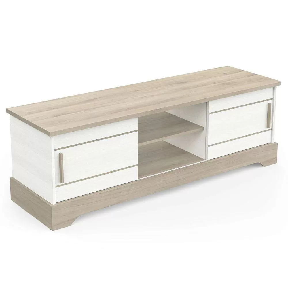 * Meubles Tv>Cottage Banc Tv 2 Portes Coulissantes