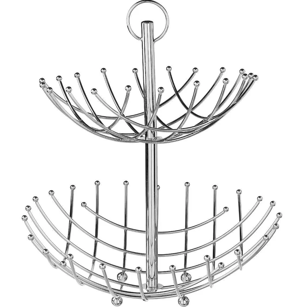 Organisation De La Cuisine | Five Coupe 2 Etages Chrome Spirale