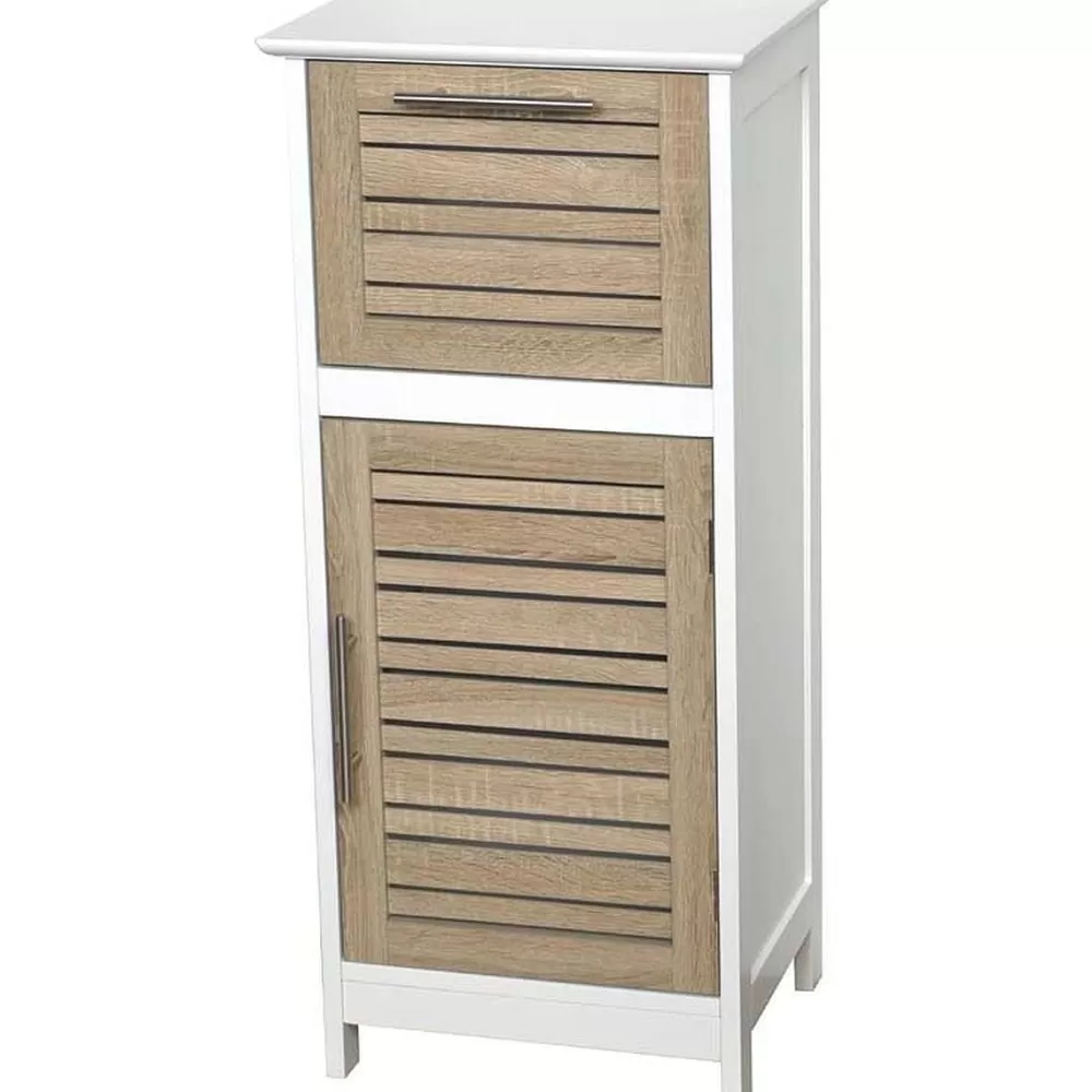 * Meubles Salle De Bain>Element Bas Structure Mdf 1 Porte 1 Tiroir Mdf Stockhol