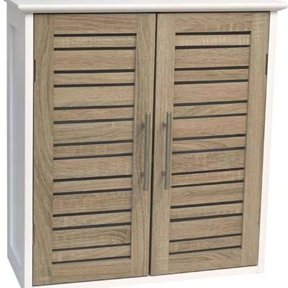 * Meubles Salle De Bain>Element Haut Structure Mdf 2 Portes Et Etagere Intérieure
