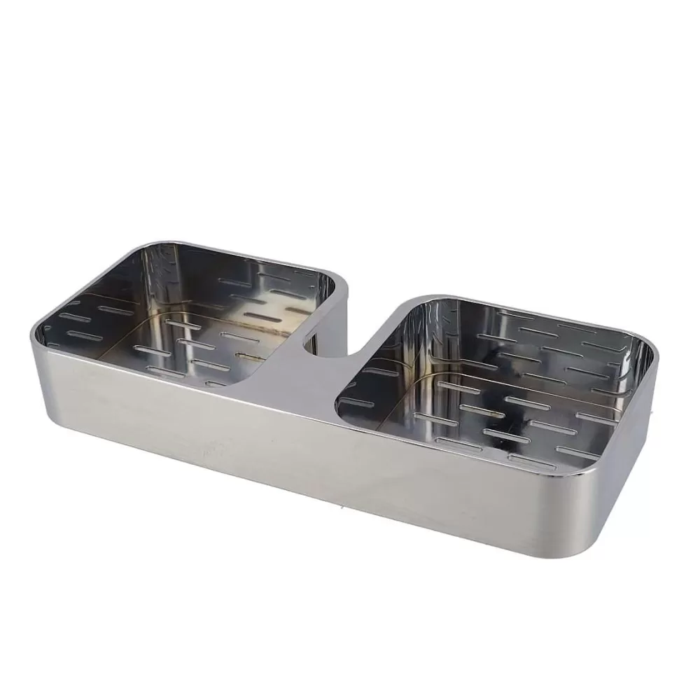 Douche | * Etagere Adaptable Selon Diametre Colonne De Douche Chrome