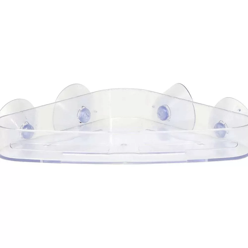 Douche | * Etagere D Angle Sur Ventouses Transparent