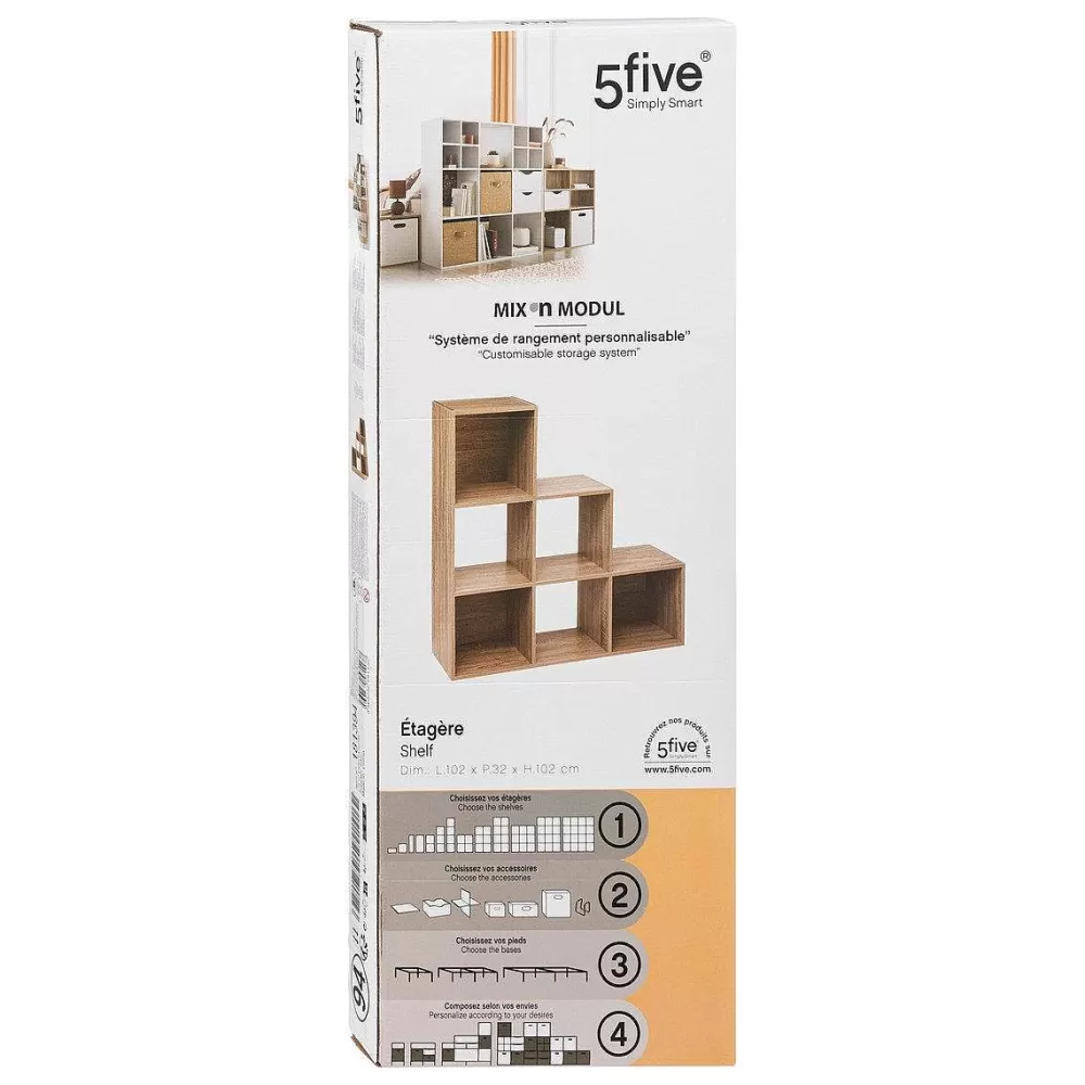 Mobiliers Modulables | * Etagere Escalier Mix Naturel