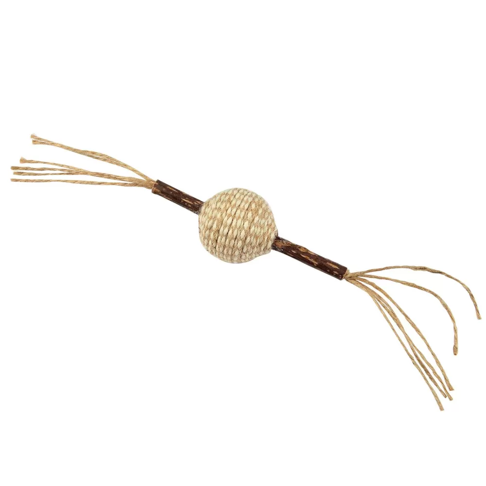 Jouets | * Jouet Balle Corde Sur Batonnet Sonore Matatabi 4X12Cm