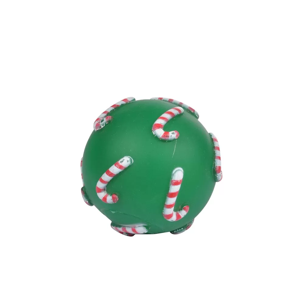 Jouets | * Jouet Balle Noel Vinyle Sonore Vert D.7.5Cm