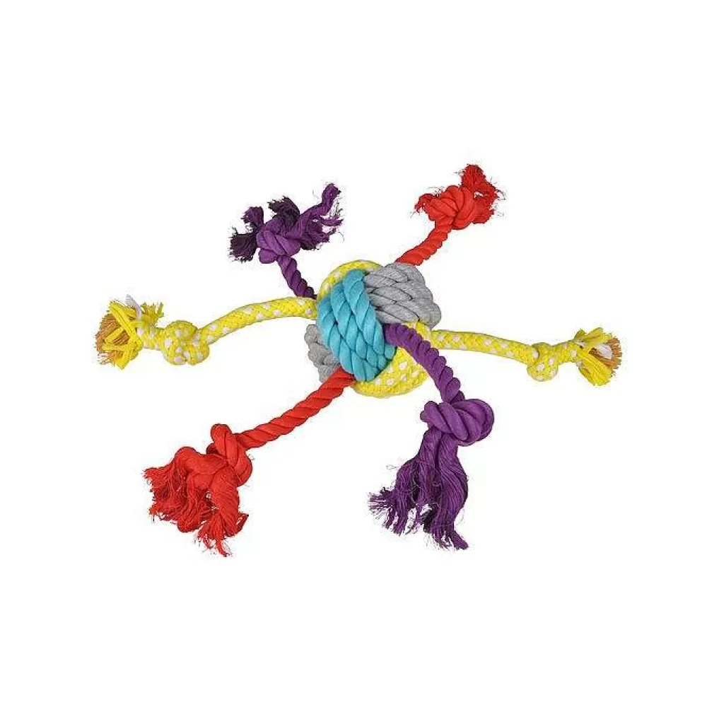 Jouets | * Jouet Corde 6 Noeuds D.30X6.5Cm Les Costauds Multicolore