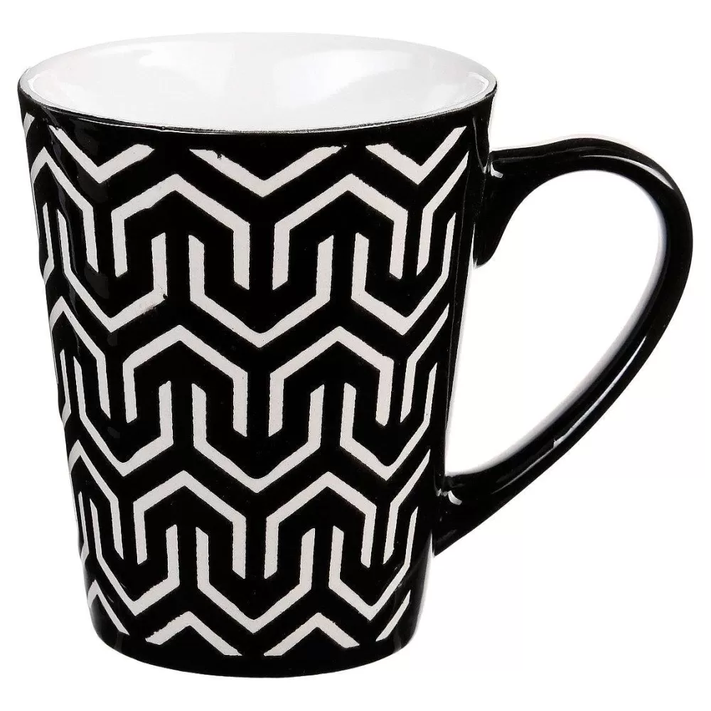 Petit-Déjeuner | Secret de Gourmet Mug Conique Geometric N B 30Cl