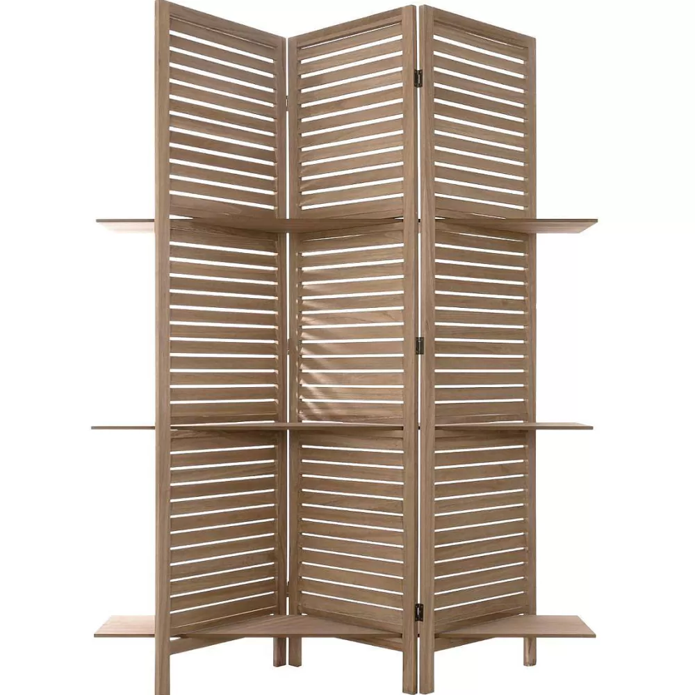 Atmosphera Meuble D'Appoint>Paravent 3 Étagères Bois