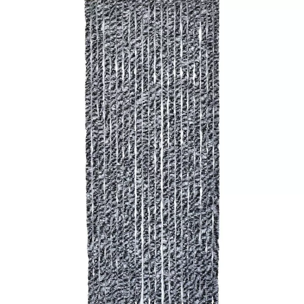 * Rideaux De Porte>Rideau De Porte Chenille 90X210 Cm Chine Gris Noir