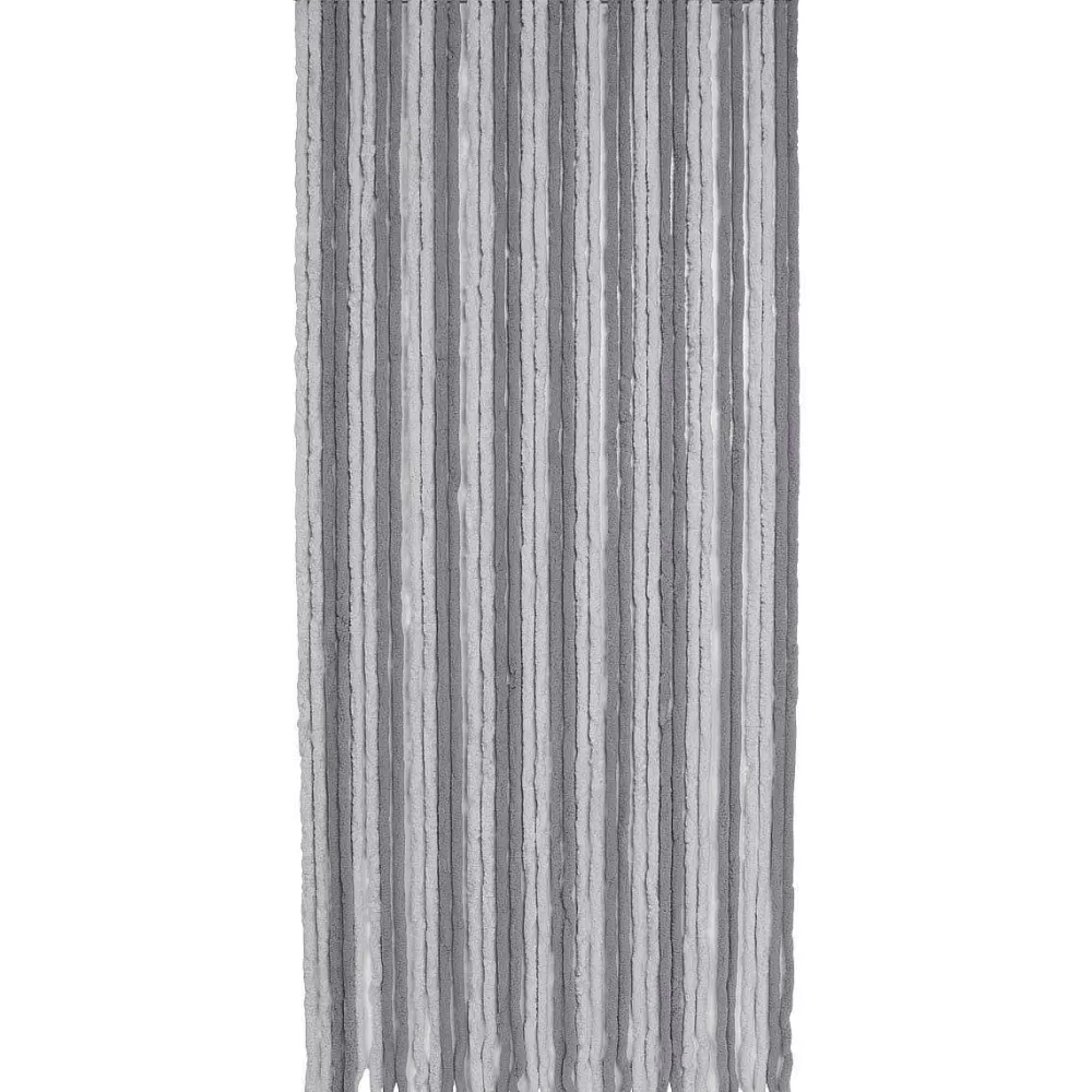 * Rideaux De Porte>Rideau De Porte Chenille Bicolore 90X210Cm Gris
