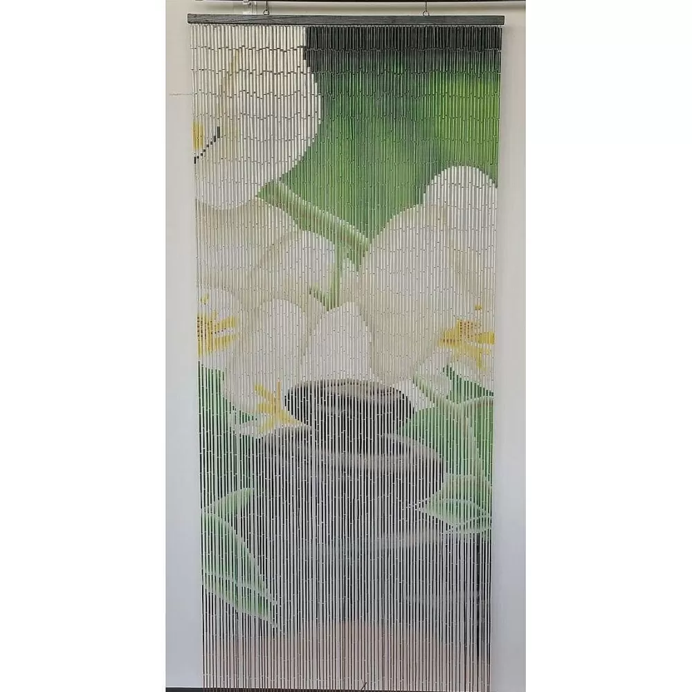 * Rideaux De Porte>Rideau De Porte Sticks Bambou Imp Motif Zen 90X200