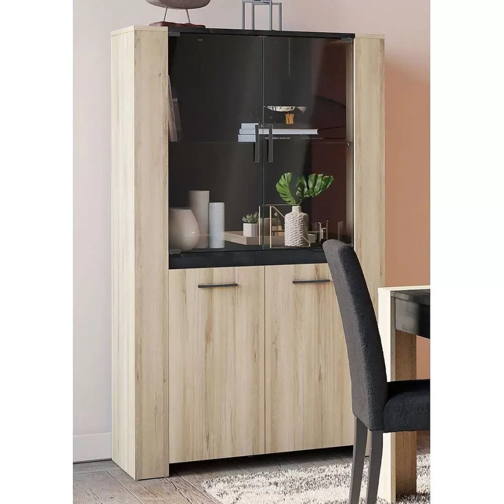 * Vitrines>Sheffield Vitrine 2Porte Vitree 2Portes Chene Kronberg Sidew